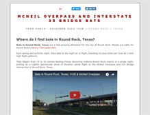 Tablet Screenshot of batsinroundrock.com